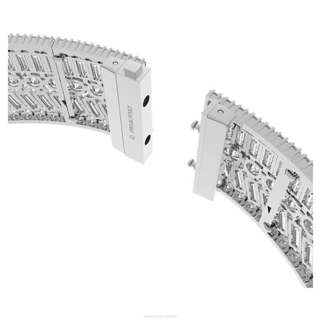 Swarovski DV4B368 gioielleria tagli misti, bianchi, rodiati girocollo di iperbole