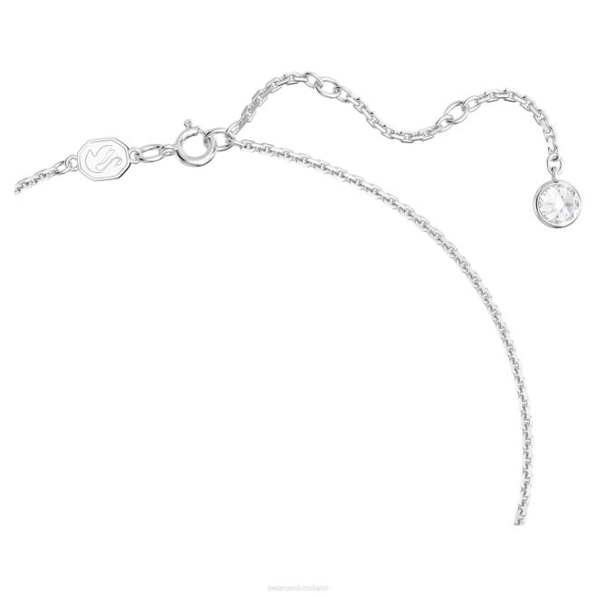 Swarovski DV4B161 gioielleria tagli misti, fiore, rosa, rodiato ciondolo gemma