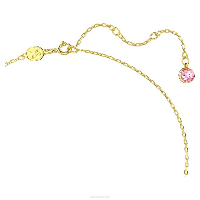 Swarovski DV4B162 gioielleria farfalla, multicolore, placcato color oro ciondolo idilliaco