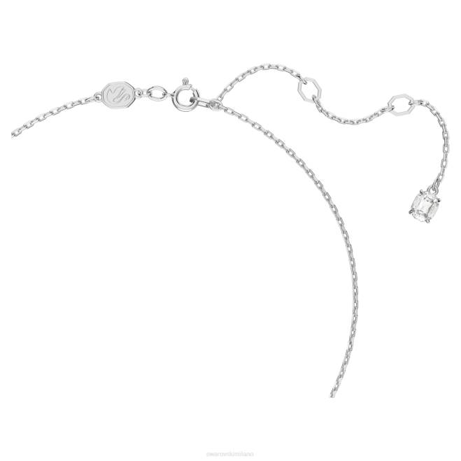 Swarovski DV4B169 gioielleria taglio rotondo, bianco, placcato rodio ciondolo costellazione