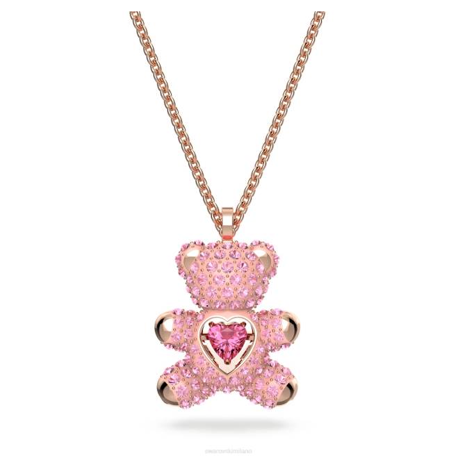 Swarovski DV4B176 gioielleria orsetto, rosa, placcato tonalità oro rosa ciondolo di orsacchiotto
