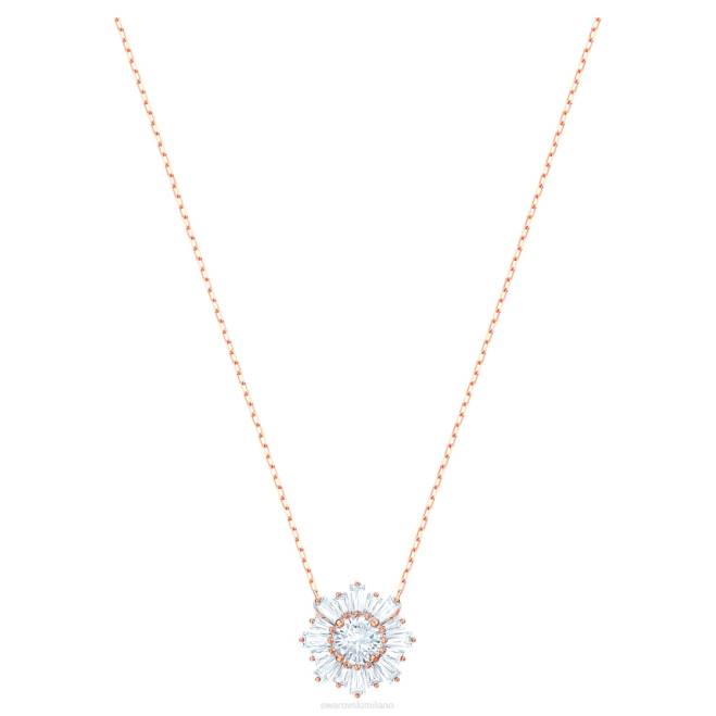 Swarovski DV4B178 gioielleria tagli misti, placcati sole, bianco, oro rosa pendente del sole