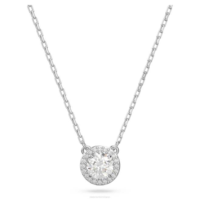 Swarovski DV4B187 gioielleria taglio rotondo, pavé, bianco, rodiato ciondolo costellazione
