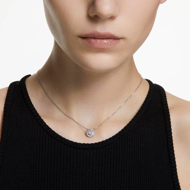 Swarovski DV4B187 gioielleria taglio rotondo, pavé, bianco, rodiato ciondolo costellazione