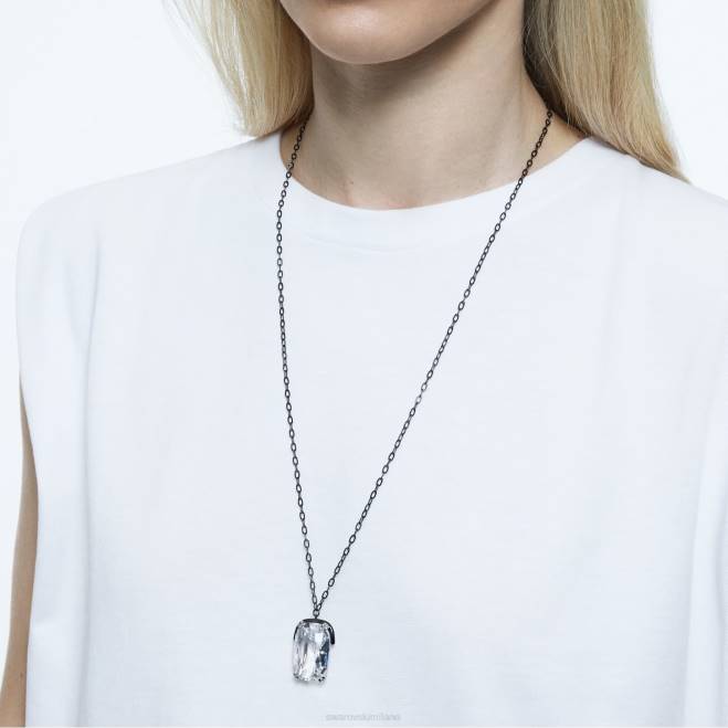 Swarovski DV4B193 gioielleria cristallo oversize, bianco, finitura metallo misto pendente armonia