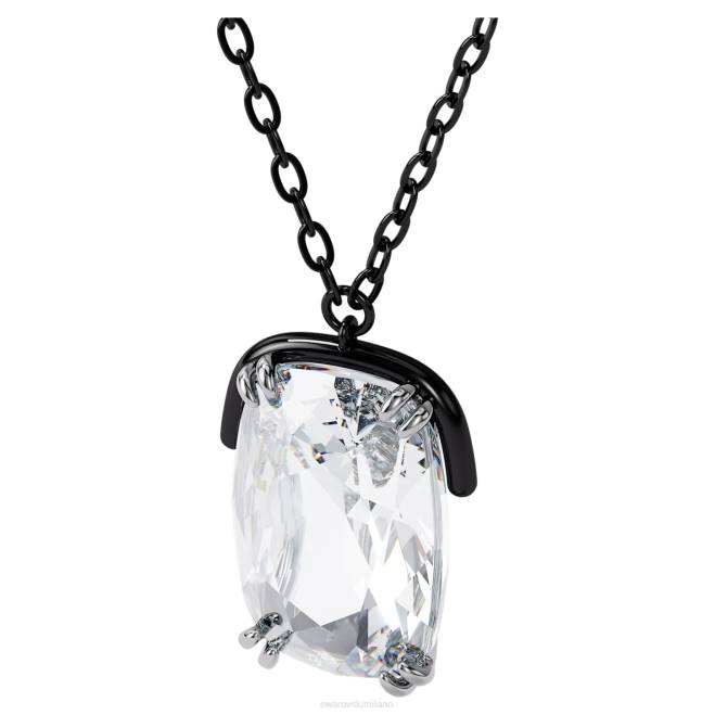 Swarovski DV4B193 gioielleria cristallo oversize, bianco, finitura metallo misto pendente armonia