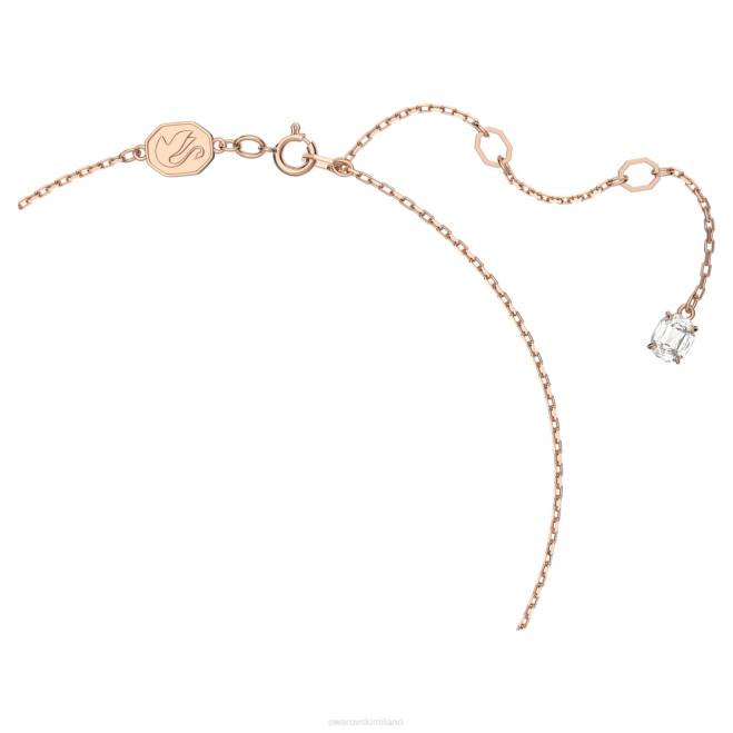Swarovski DV4B206 gioielleria taglio rotondo, pavé, bianco, placcato tonalità oro rosa ciondolo costellazione