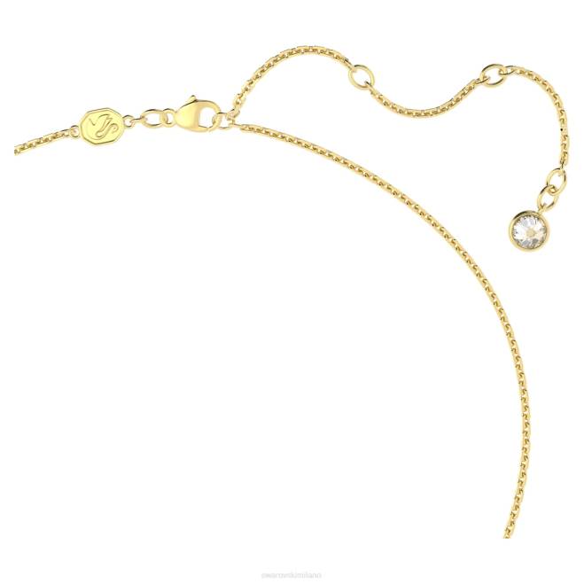 Swarovski DV4B208 gioielleria pavé, cuore, rosso, placcato color oro un ciondolo