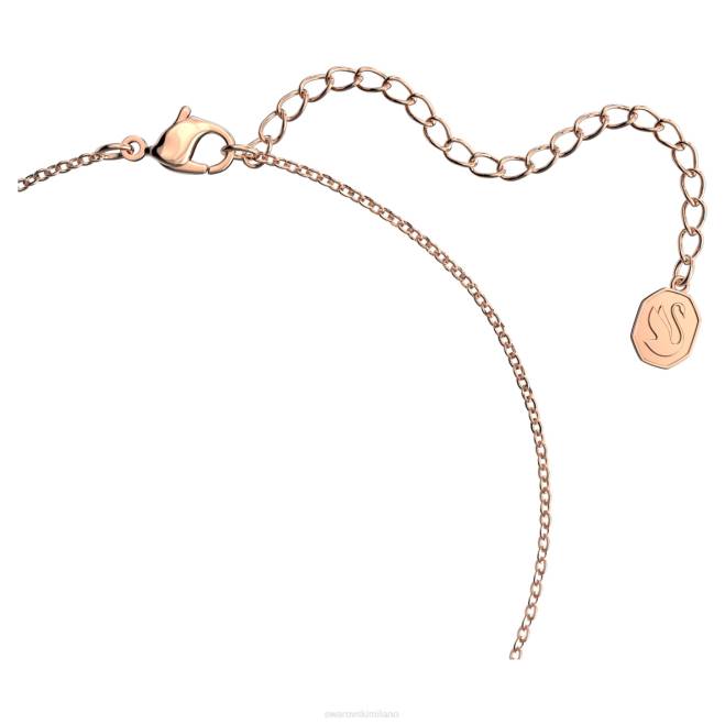 Swarovski DV4B214 gioielleria tagli misti, stella, bianco, placcato tonalità oro rosa pendente stella