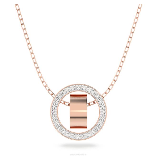 Swarovski DV4B216 gioielleria bianco, placcato color oro rosa pendente cavo
