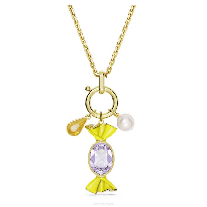 Swarovski DV4B220 gioielleria caramelle, multicolore, placcato color oro pendente dulciscente