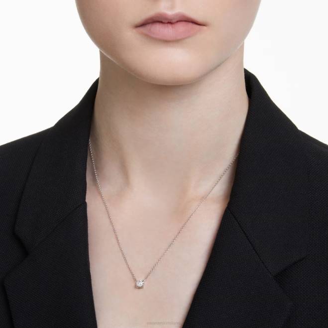 Swarovski DV4B221 gioielleria Oro bianco 14k ciondolo dell'eternità
