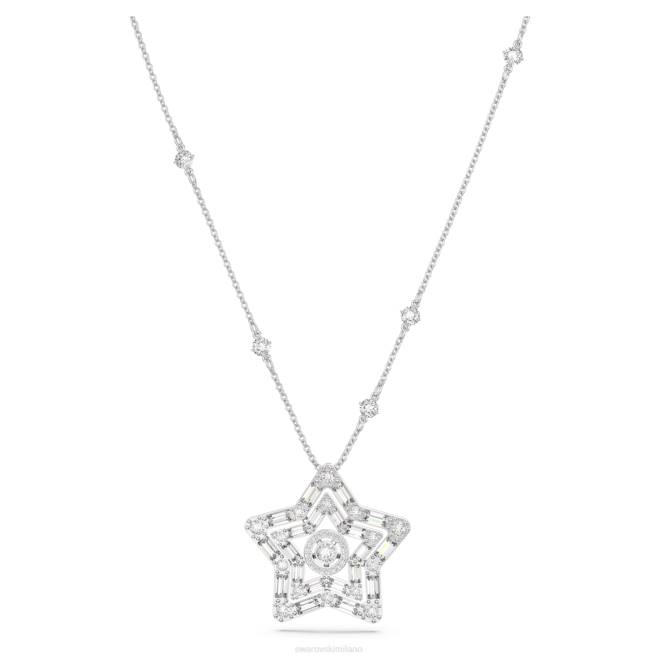 Swarovski DV4B226 gioielleria tagli misti, stella, bianco, rodiato pendente stella