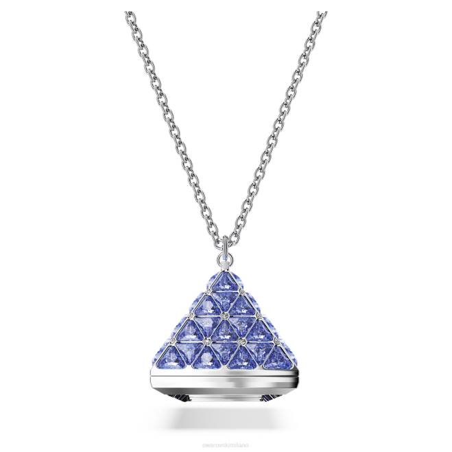 Swarovski DV4B230 gioielleria taglio a triangolo, blu, acciaio inossidabile orologio pendente