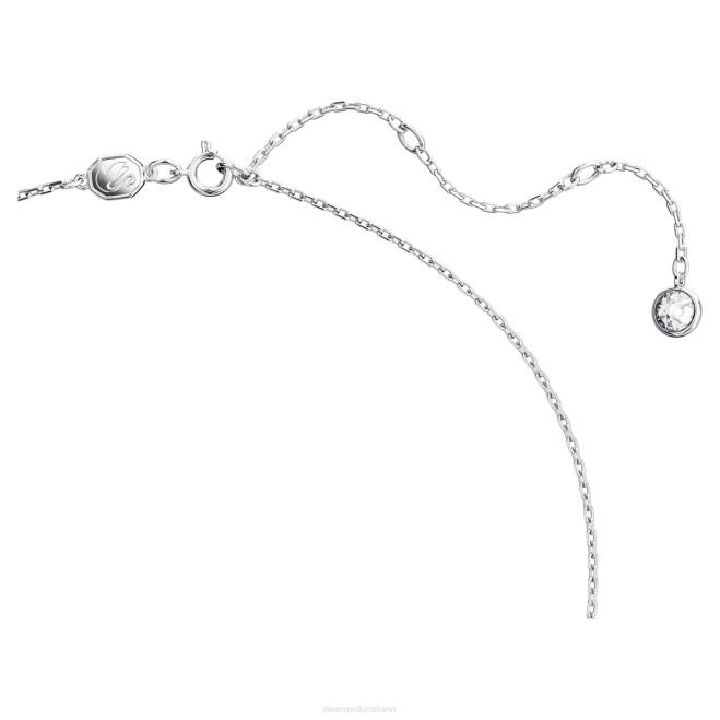 Swarovski DV4B233 gioielleria cigno, bianco, placcato rodio pendente iconico del cigno