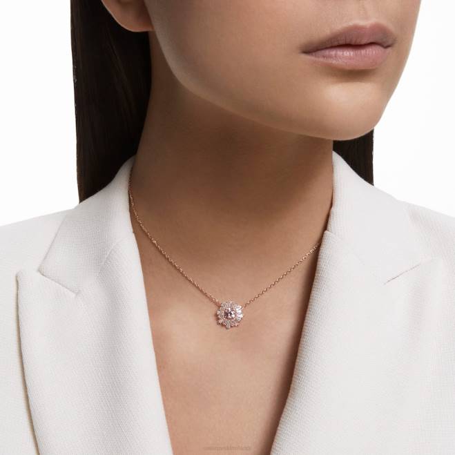 Swarovski DV4B236 gioielleria tagli misti, placcati sole, rosa, oro rosa pendente del sole