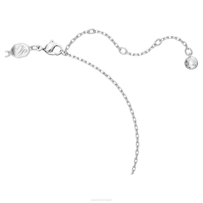 Swarovski DV4B237 gioielleria cuore, bianco, placcato rodio pendente Volta