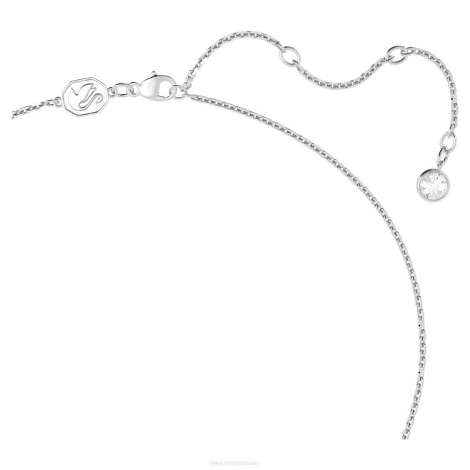 Swarovski DV4B241 gioielleria cuore, bianco, placcato rodio un ciondolo