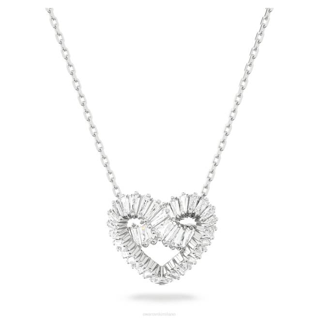 Swarovski DV4B242 gioielleria tagli misti, cuore, bianco, rodiato ciondolo matrice