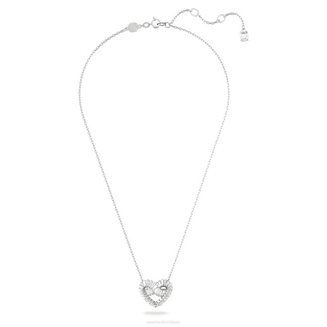 Swarovski DV4B242 gioielleria tagli misti, cuore, bianco, rodiato ciondolo matrice