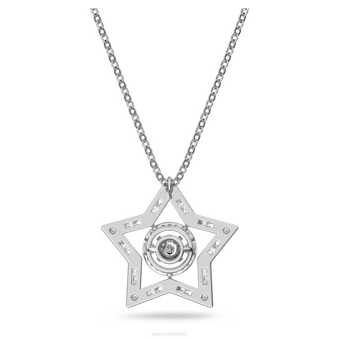 Swarovski DV4B244 gioielleria tagli misti, stella, bianco, rodiato pendente stella