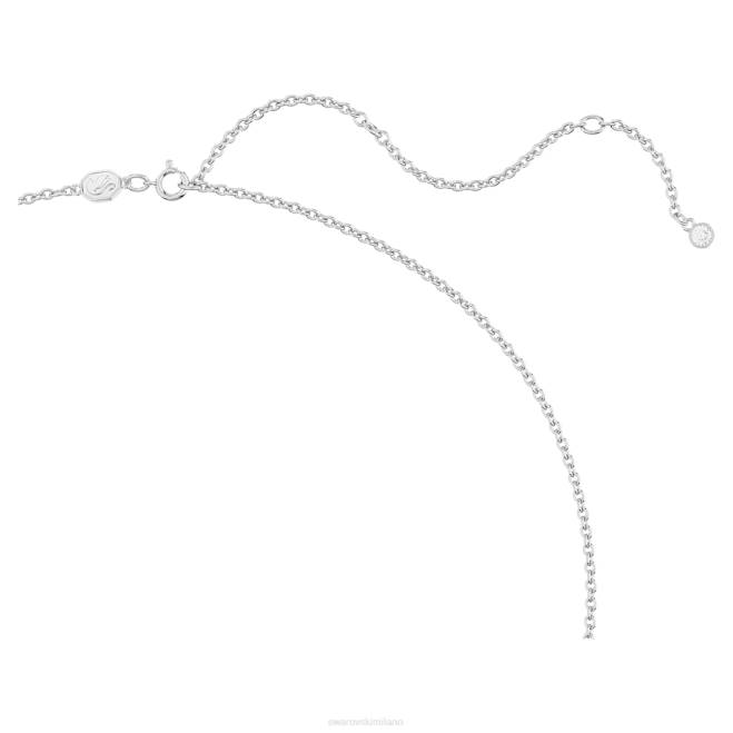 Swarovski DV4B249 gioielleria fiocco, bianco, placcato rodio pendente Volta