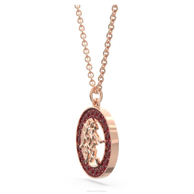 Swarovski DV4B264 gioielleria rosso, placcato tonalità oro rosa ciondolo alea