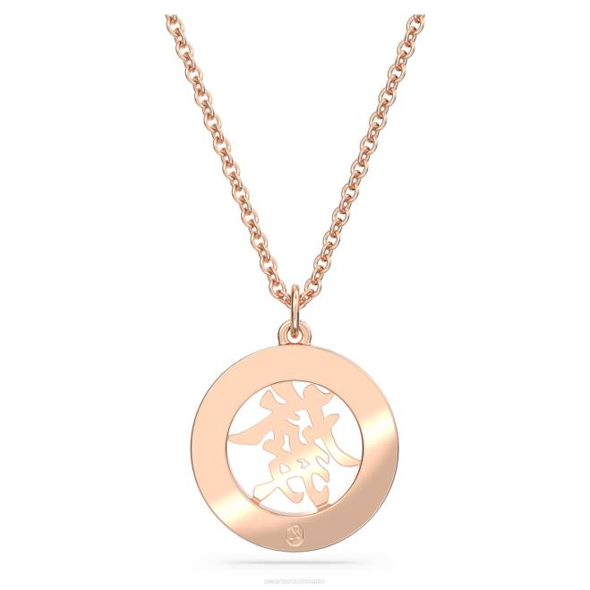 Swarovski DV4B264 gioielleria rosso, placcato tonalità oro rosa ciondolo alea