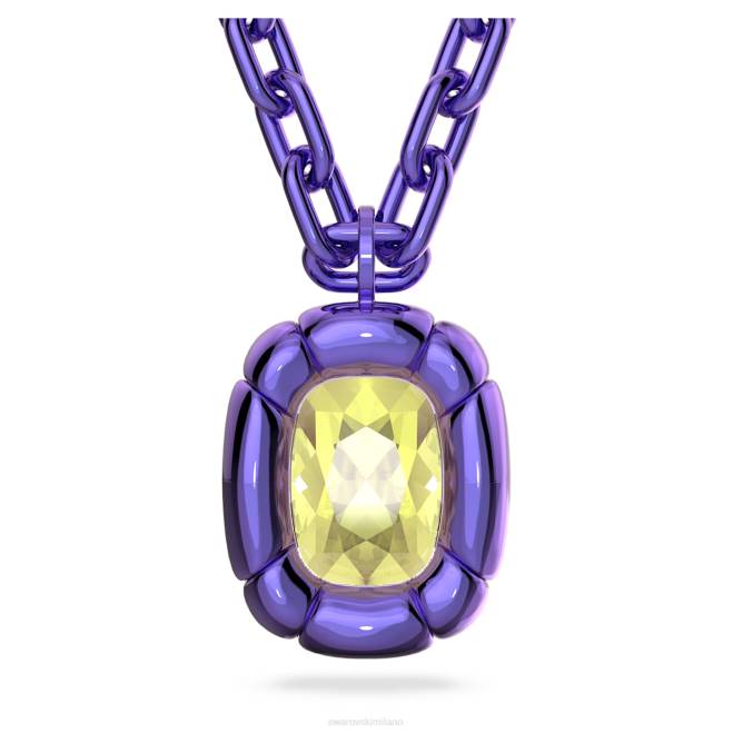 Swarovski DV4B266 gioielleria taglio cuscino, viola pendente dulciscente