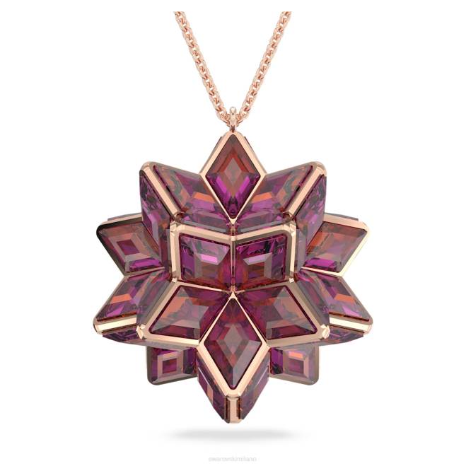 Swarovski DV4B267 gioielleria taglio geometrico, rosa, placcato tonalità oro rosa ciondolo curiosità