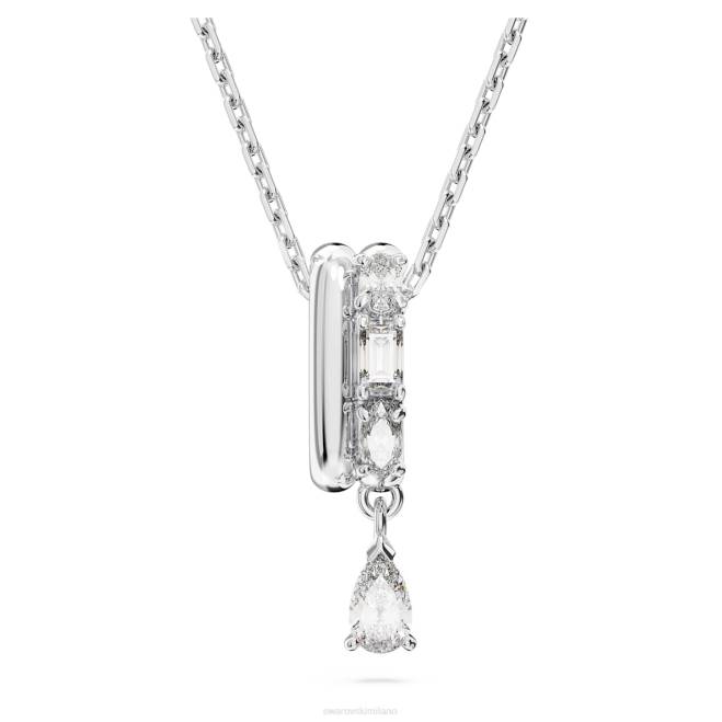 Swarovski DV4B270 gioielleria tagli misti, bianchi, rodiati ciondolo destrezza