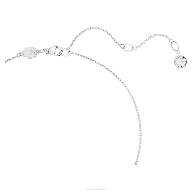 Swarovski DV4B270 gioielleria tagli misti, bianchi, rodiati ciondolo destrezza