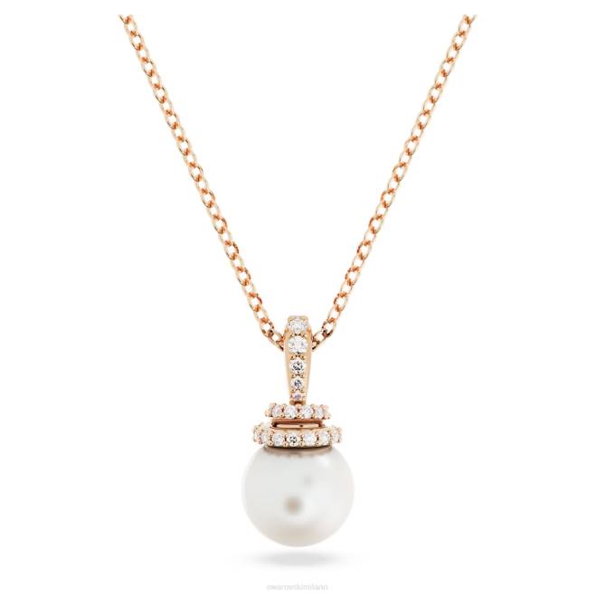 Swarovski DV4B271 gioielleria bianco, placcato color oro rosa originariamente pendente