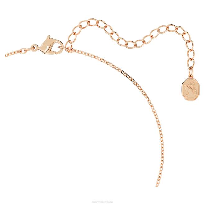 Swarovski DV4B272 gioielleria bianco, placcato color oro rosa originariamente y pendente