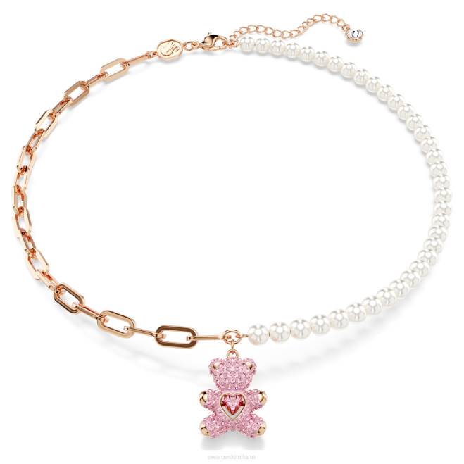 Swarovski DV4B273 gioielleria orsetto, rosa, placcato tonalità oro rosa ciondolo di orsacchiotto
