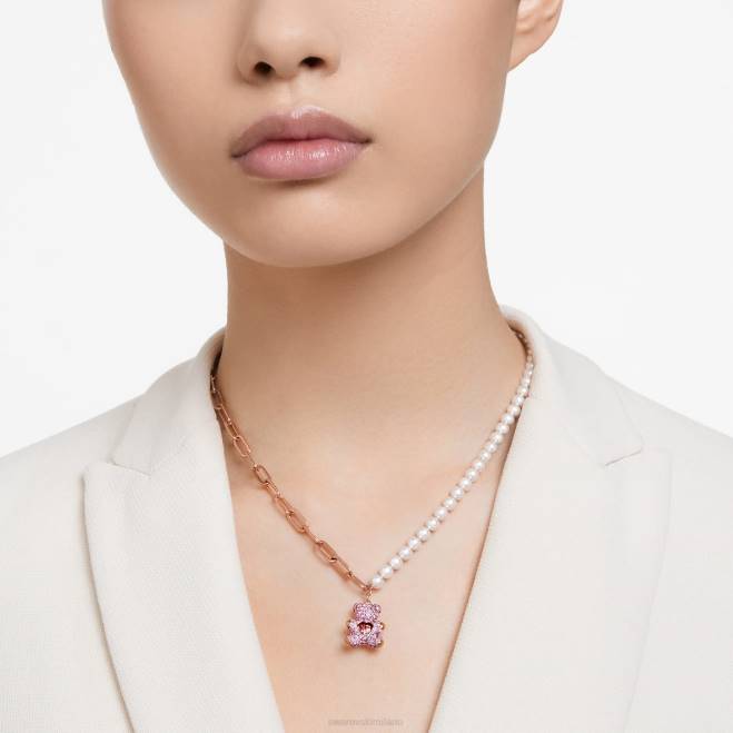 Swarovski DV4B273 gioielleria orsetto, rosa, placcato tonalità oro rosa ciondolo di orsacchiotto