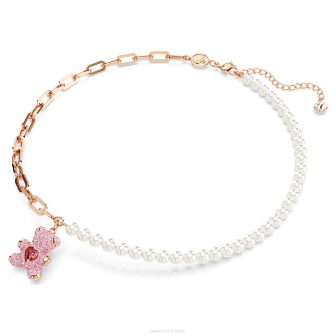 Swarovski DV4B273 gioielleria orsetto, rosa, placcato tonalità oro rosa ciondolo di orsacchiotto