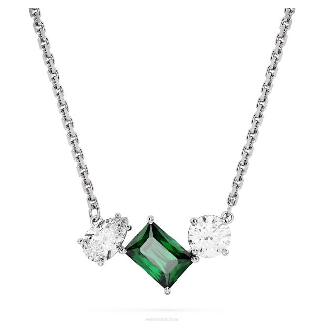 Swarovski DV4B275 gioielleria tagli misti, verdi, rodiati ciondolo mesmera