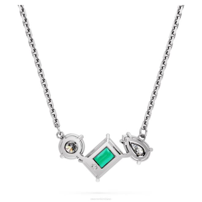 Swarovski DV4B275 gioielleria tagli misti, verdi, rodiati ciondolo mesmera