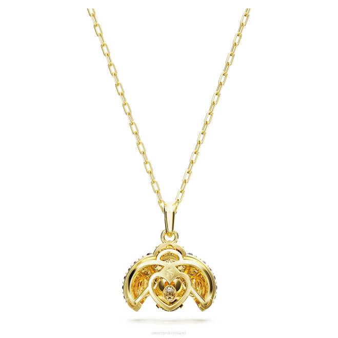 Swarovski DV4B277 gioielleria coccinella, rossa, placcata color oro ciondolo idilliaco