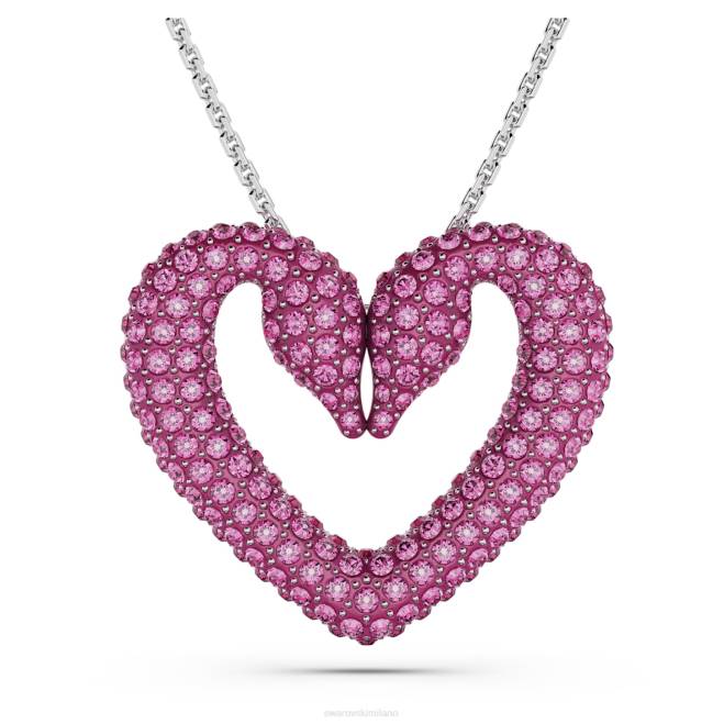 Swarovski DV4B283 gioielleria cuore, rosa, placcato rodio un ciondolo