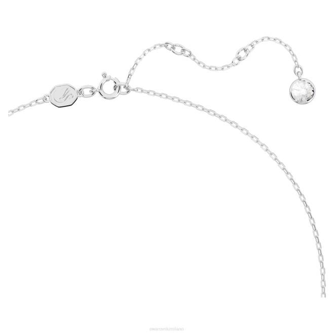 Swarovski DV4B284 gioielleria cigno, blu, placcato rodio ciondolo a forma di cigno pop