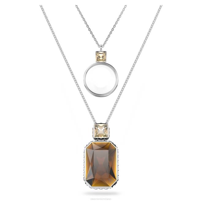 Swarovski DV4B290 gioielleria marrone, placcato rodio eleganza del pendente africano