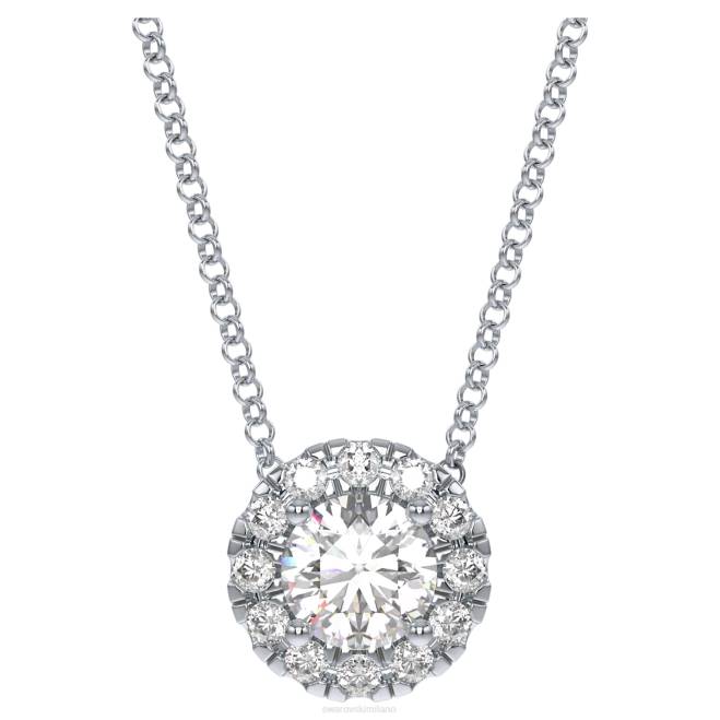 Swarovski DV4B302 gioielleria Oro bianco 14k ciondolo con firma