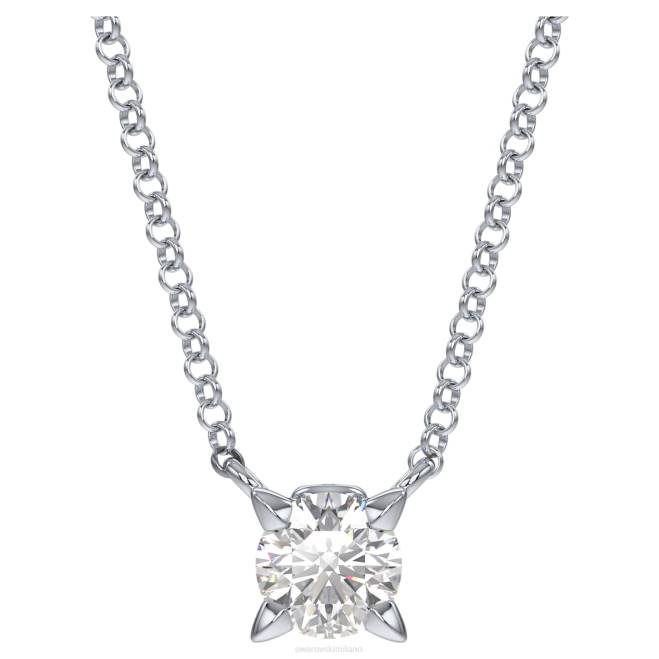 Swarovski DV4B304 gioielleria Oro bianco 14k ciondolo dell'eternità