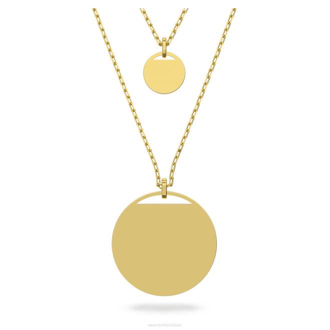 Swarovski DV4B308 gioielleria rosso, placcato color oro pendente a strati di zenzero