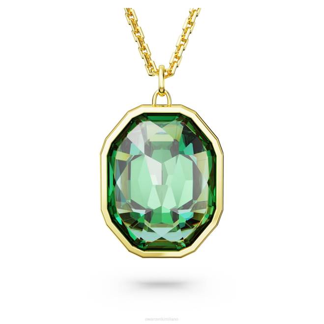 Swarovski DV4B324 gioielleria tagli misti, multicolori, placcati oro ciondolo cromato