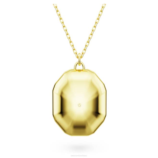Swarovski DV4B327 gioielleria tagli misti, multicolori, placcati oro ciondolo cromato
