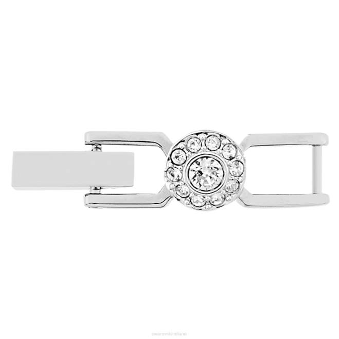 Swarovski DV4B1103 gioielleria taglio rotondo, bianco, placcato rodio estensore angelico