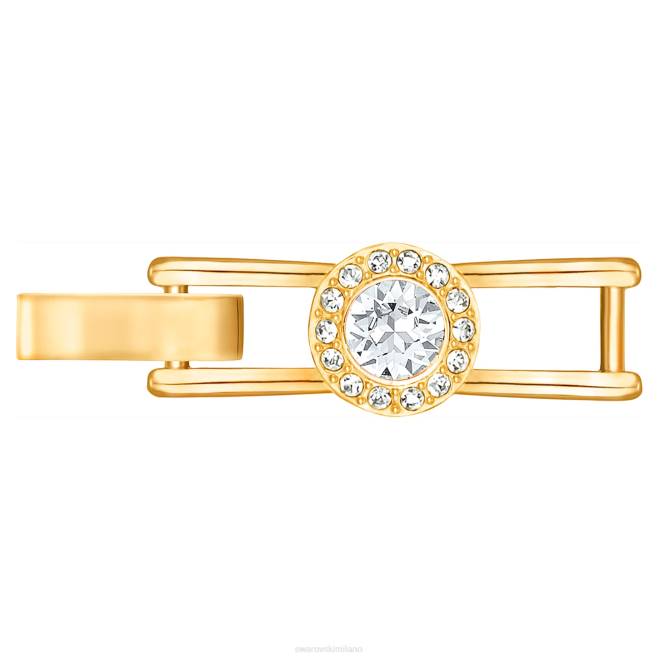 Swarovski DV4B1104 gioielleria taglio rotondo, bianco, placcato oro estensore angelico